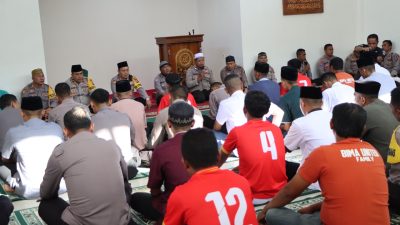 Kapolres Bima Kota Pimpin Doa Bersama atas Tragedi Sepak Bola di Stadion Kanjuruhan Malang