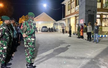 Apel Gabungan TNI-POLRI dan Muspika Rasanae Barat dan Mpunda Tingkatkan Patroli KRYD Jelang Pemilu 2024